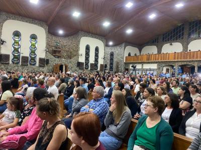 Dom Amilton celebra o 5º dia da Novena de Nossa Senhora Aparecida em Laranjeiras do Sul